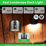 Low Voltage LED Step Lights - Warm White & Daylight White Selectable, Landscape 12V Deck Lights Outdoor, Hardwired | Lumora
