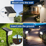 LANSOW 12 Pack Solar Spot Lights Outdoor Waterproof IP67, (90 LED/4 Modes) Solar Landscape Spotlights, 2-in-1 Solar | Lumora