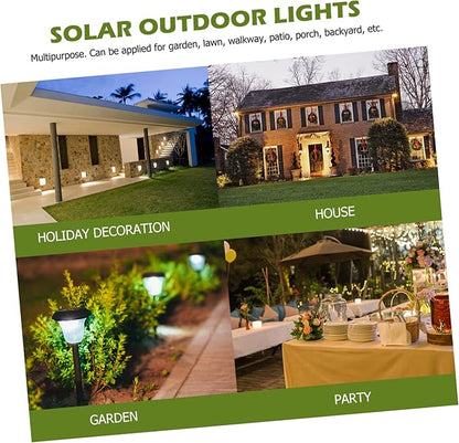 2pcs Santa Solar Stake Light Decorative Solar Lights for Garden Pathway Easy Installation Powered Outdoor Lawn Lamp for Christmas Decorations and Atmosphere