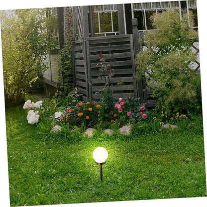 Solar Lawn Lamp Warm Light Outdoor Garden Solar Globe Light Decorative Pathway Landscape Driveway Plug-