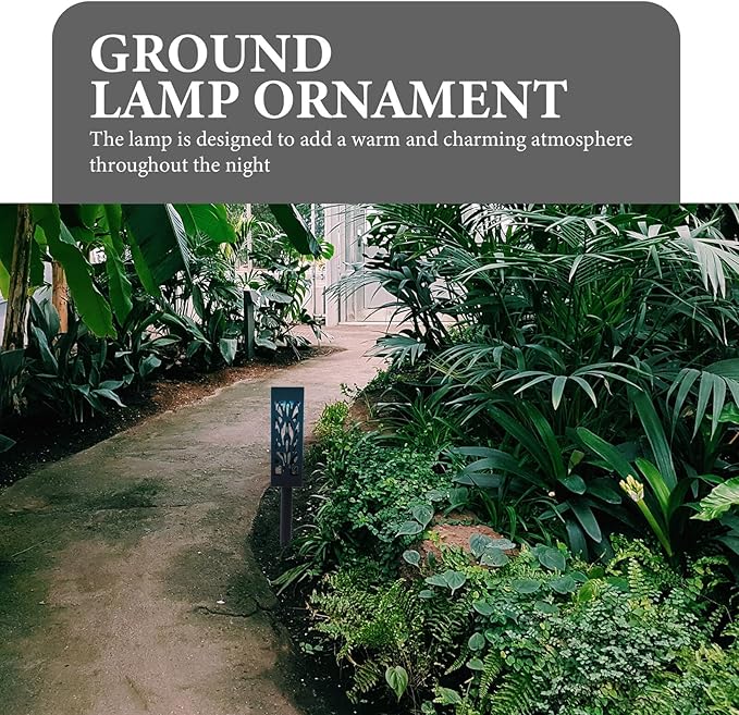 2 Pcs Solar Garden Lights LED Cutout Yard Stake Lawn Lamps Outdoor Decorative Solar Energy Pathway Lighting for | Lumora