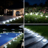 ZAIYW 6 Pack Solar Ground Lights Outdoor Waterproof Garden Lights Solar Powered Disc Landscape Lighting for Pathway | Lumora