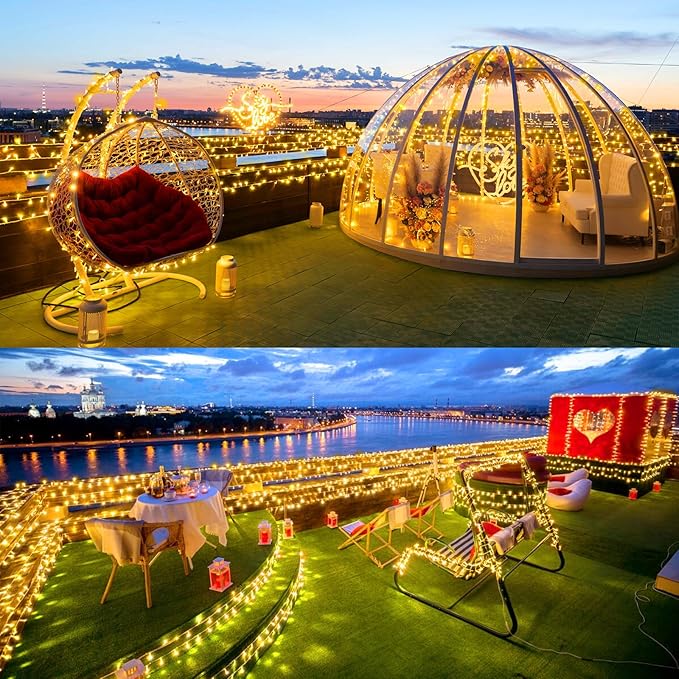 SAUIRS 403FT 1000 LED Christmas Lights Outdoor String Lights with 8 Modes Timer Waterproof Fairy Light Plug in for | Lumora