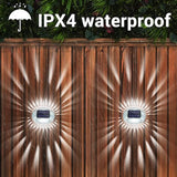 LYHOPE Solar Fence Lights Outdoor, IP65 Waterproof Solar Light for Outside, 6 Pack Deck Light for Backyard Railing | Lumora