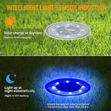 Siatom Solar Ground Lights 12 Pack, IP68 Waterproof Solar In-Ground Light for Outdoor, Flat Landscape Lighting | Lumora