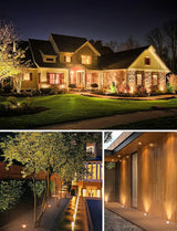 SUNVIE 12W Low Voltage Landscape Lighting Shielded Well Lights Landscape LED in Ground Waterproof 12V-24V Low | Lumora