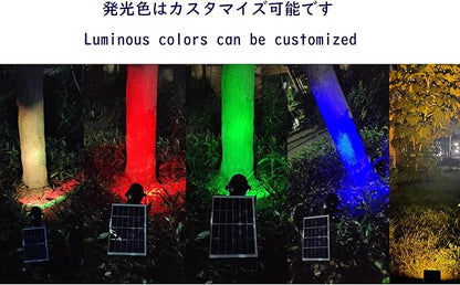 Outdoor LED Spotlight Waterproof Solar Spotlights with Clip Security Tree Spotlights Adjustable IP65 Mini Clip Lamp for Billboards Courtyard Garden Pathway Light-Operated HWD0174