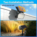 108 LED Solar Spot Lights Outdoor, Solar Lights Outdoor IP65 Waterproof, 3 Modes Solar Landscape Spotlights, Large | Lumora