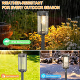 EXCMARK 12 Pack Outdoor Solar Lights Waterproof for Yard Garden Walkway Pathway Lawn Decorative Contemporary | Lumora