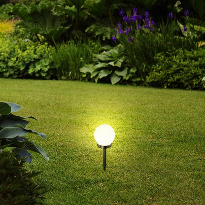 Solar Ground Plug Light Warm White Outdoor Lawn Lamp Waterproof Garden Solar Pathway Light for Yard Patio Driveway Landscape