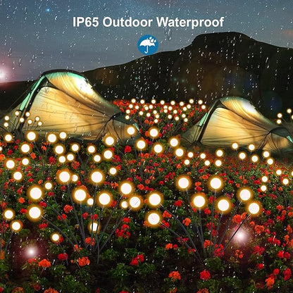 Outdoor Solar Garden Lights, 8 Head LED Landscape Spotlights, Waterproof Decorative Pathway Lighting for Yard & Patio 2 Pack (2)