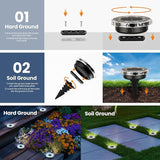 SOLPEX Solar Ground Lights 20 Pack, Solar Pathway Lights Outdoor Waterproof, Landscape Lighting for Garden | Lumora