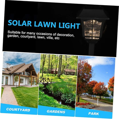 Happyyami 2pcs Solar Motion Lights Outdoor Solar Led Garden Lights for Path Garden Wedding Patio