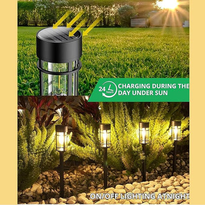 Solar Pathway Lights, Solar Pathway, Outdoor, Decorative Lamp Driveway Decoration For Patio, Walkway, Lawn Powered