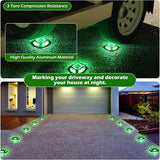 AGPTEK Solar Driveway Lights Outdoor 1 Pack, 2 Color Modes LED Deck Dock Marine Waterproof Security Marker Lights | Lumora