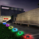 Solar Deck Light Outdoor, 6 Pack 9 Colors in 1 Solar Driveway Dock Lights, IP67 Waterproof Solar Powered Outdoor | Lumora