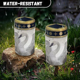 White Swan Solar Led Lights for Outside Waterproof Cemetery Solar Lights for Grave Cemetery Decor Candle Lamp | Lumora
