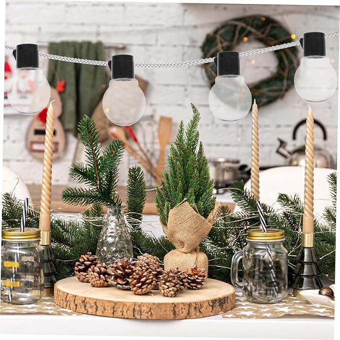 BESPORTBLE 20pcs Transparent Globe Bulb String Light Replacement Plastic Pendant Lampshades for Indoor Outdoor Decorative Hanging Lights Impact Resistant Abs Material for Garden Party Wedding