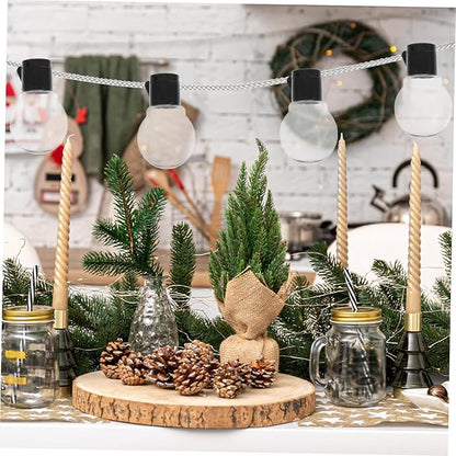 BESPORTBLE 20pcs Transparent Globe Bulb String Light Replacement Plastic Pendant Lampshades for Indoor Outdoor Decorative Hanging Lights Impact Resistant Abs Material for Garden Party Wedding