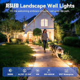 JESLED Low Voltage Landscape Lights, 6W LED Well Lights IP67 Waterproof, 3000K Warm - Outdoor Lighting Accessory | Lumora