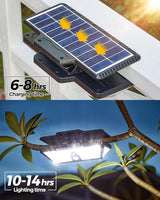 Large Clip on Solar Lights Outdoor, 208 LEDs 1000Lum Bright Solar Security Light with Motion Sensor, 3 Ways -Mount | Lumora