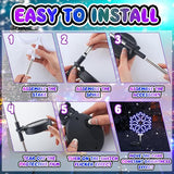 2 Pcs Solar Christmas Snowflake Garden Stake Lights Waterproof Xmas Snowflake Solar Landscape Path Lights for | Lumora