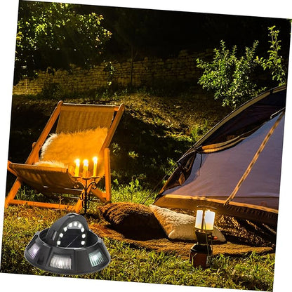 4Pcs Solar Ground Lights Outdoor Landscape Pathway Lights with Side Glow Rotatable Design for Lawn Patio Walkway Garden Decor