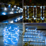 Solar Rope Lights, 2 Packs Total 132ft 400LED Solar String Lights, 8 Modes Waterproof Solar Powered Outdoor Light | Lumora