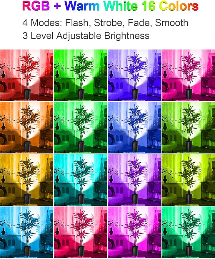 ZUCKEO Indoor Uplighting RGB Floor Can Light LED Spotlight Uplights, 5W Indoor Color - Outdoor Security Flood Light | Lumora