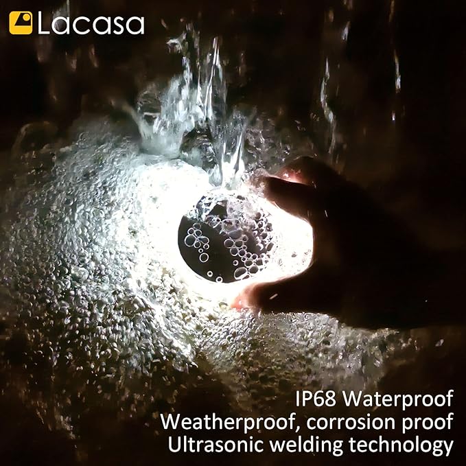 Lacasa Solar Deck Lights Outdoor Waterproof LED Solar Step Lights Driveway Lights, White 4000K, for Garden Yard | Lumora