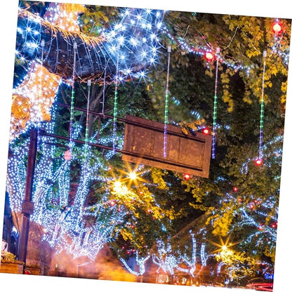 Angoily 1set Solar Shower Lights Tube Led String Lights for Outdoor Decoration for Christmas Weddings and Parties Remote Control