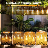 LAMPHOME 26 Feet LED Outdoor String Lights with 12+1 Shatterproof G40 Edison Bulbs, Connectable and Weatherproof | Lumora