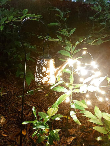 N\A Yevheniy Solar Butterfly Garden Light,Solar Watering Can Lights Outdoor Garden Ornaments Waterproof for Pathway Yard Lawn Patio Landscape Decor