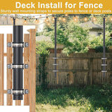 String Light Poles for Outside Deck 2 Pack 8FTHeavy Duty Metal Garden Outdoor Light Poles for Solar String Light | Lumora