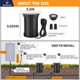 Gardenreet Low Voltage Brass Well Lights - Weatherproof LED 12V In-Ground Replaceable Bulb - Outdoor Path Light | Lumora