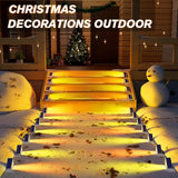 VOLISUN Solar Stair Lights 6 Pack, 7 Fixed Colors, Solar Step Lights Outdoor Waterproof IP67, LED Outdoor Step | Lumora
