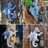 Dragon Tree Hugger Garden Decor - 9.3 Inch Garden Statues Lawn Ornaments for Outside Balcony Yard Art | Lumora