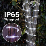 Solar Rope Lights, 66ft 200LED Solar String Lights, 8 Modes Waterproof Solar Powered Outdoor Light, Flexible Clear | Lumora