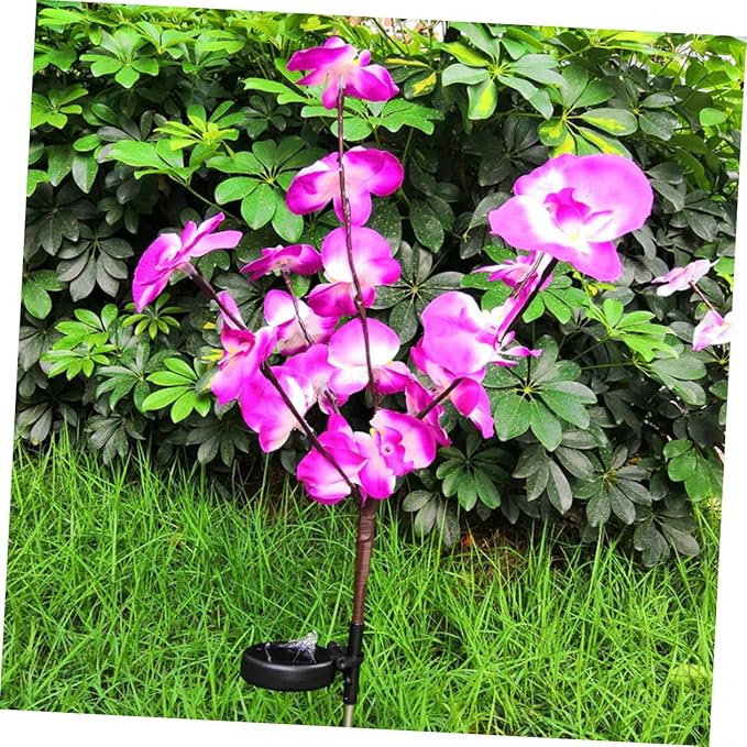 2pcs Solar Ground Plug Lights Shape Outdoor Solar Pathway Lamp Easy Install Energy Saving Garden Decor