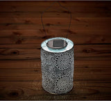 Soji Stella Market, LED Outdoor Solar Lantern, Handmade with Weather-Resistant UV Rated Tyvek fabric, Stainless | Lumora