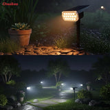 Solar Lights Outdoor Waterproof, LED Solar Spot Lights Outdoor, 7 Color Changing Solar Spotlights, Multicolor RGB | Lumora
