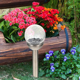 Solar Crack Ball Light LED Garden Globe Solar Lights Outdoor Waterproof Landscape Path Lighting for Patio Lawn Yard | Lumora
