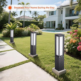 Outdoor Pathway Lights Wired, 31.5" Tall Landscape Path Lights, AC 100-240V Aluminum Bollard Light, IP65 Waterproof | Lumora