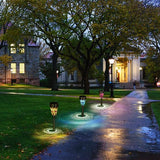 6-Pack Solar Mosaic Border Lawn Garden Lights, LED Mosaic Stake Lights Pathway Landscape Lighting for Patio Walkway | Lumora