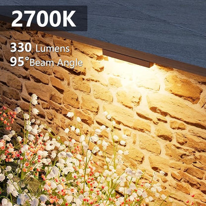 VOLISUN 16 Pack 7 Inch Retaining Wall Lights, Waterproof LED Hardscape Lighting, Cuttable Low Voltage Landscape Lighting, 12V Paver Lights, 3W Outdoor Step Lights, 2700K Soft White, ETL