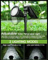 DBF Solar Spot Lights Outdoor Waterproof IP65, Cool White, 600LM High Bright, 2 Brightness Modes, 18 LED, Auto | Lumora