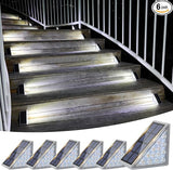 VOLISUN Solar Stair Lights 6 Pack, Solar Step Lights Waterproof IP67, Outdoor Step Light with 13 LEDs, Outdoor | Lumora