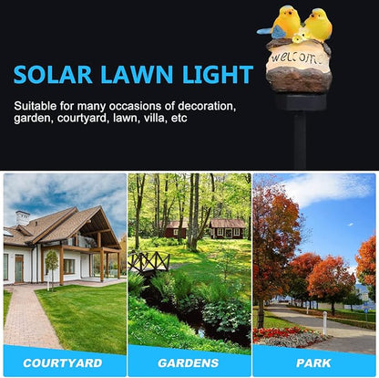 DOITOOL Outdoor Solar Stake Lights Animal Shape Easy to Install for Garden Decor