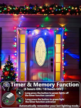 1000 LED Multicolored Christmas Lights Indoor Outdoor, Super Long 330 FT Green Wire String Lights with Memory & | Lumora