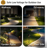 Gardenreet Brass Landscape Path Lights - 12V Low Voltage Pathway Light IP65 Waterproof, Outdoor Walkway Lighting | Lumora